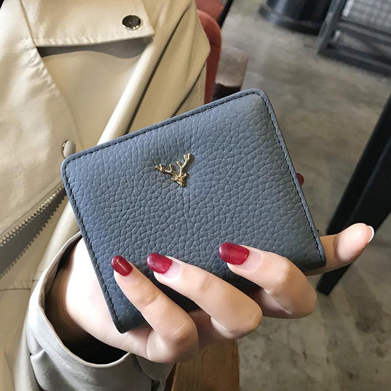 Slim Sophistication: Leather Small Folding Women&