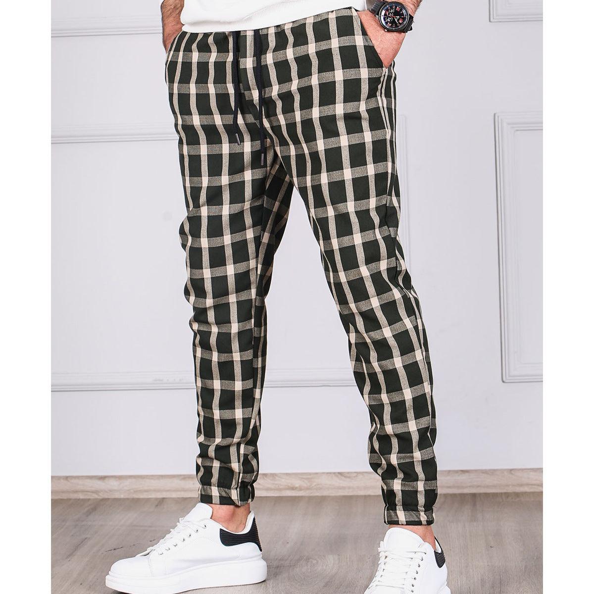 Small Lattice Striped Tethered Pants - Fashion - Your-Look