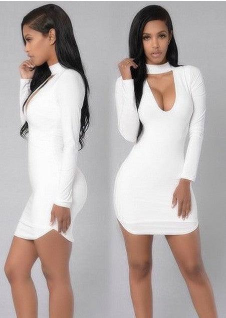 Sophisticated Sensuality: V-Neck Cocktail Dress - A Fusion of Elegance and Seduction - Your-Look