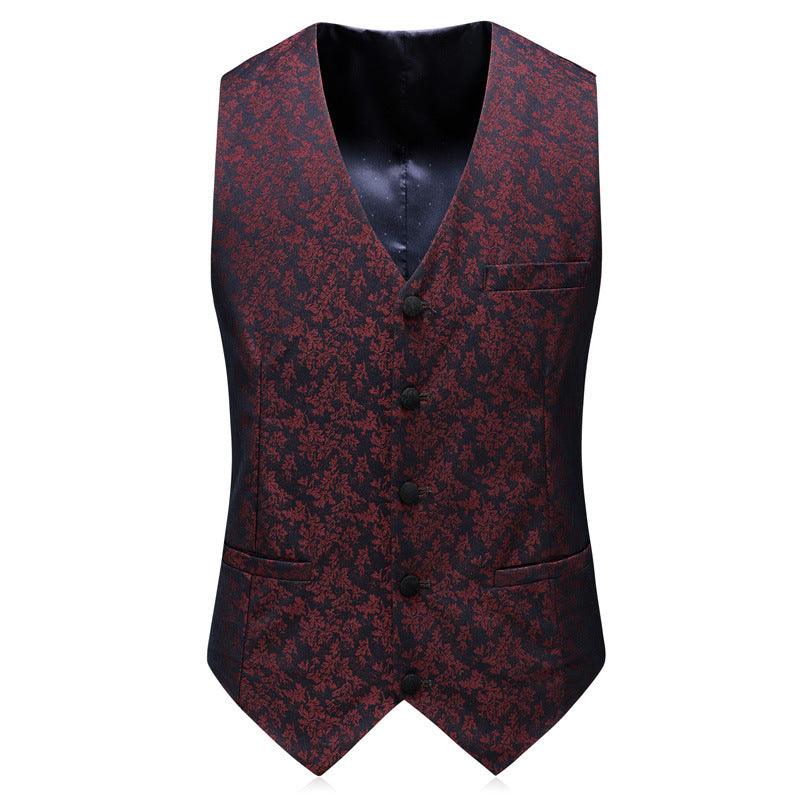 Sophisticated Slim Three-Piece Plaid Suit for Men: Casual Elegance Redefined