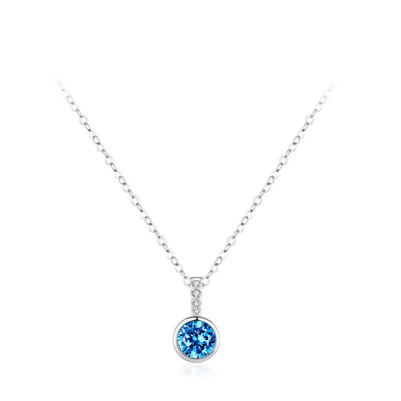 Sparkle with Elegance: S925 Sterling Silver Zircon Necklace for Women - Your-Look