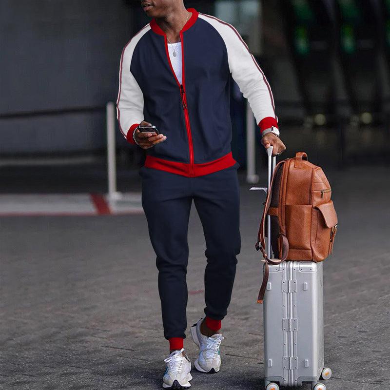 Sports Casual Sweater And Pants Zipper Set - Fashion - Your-Look