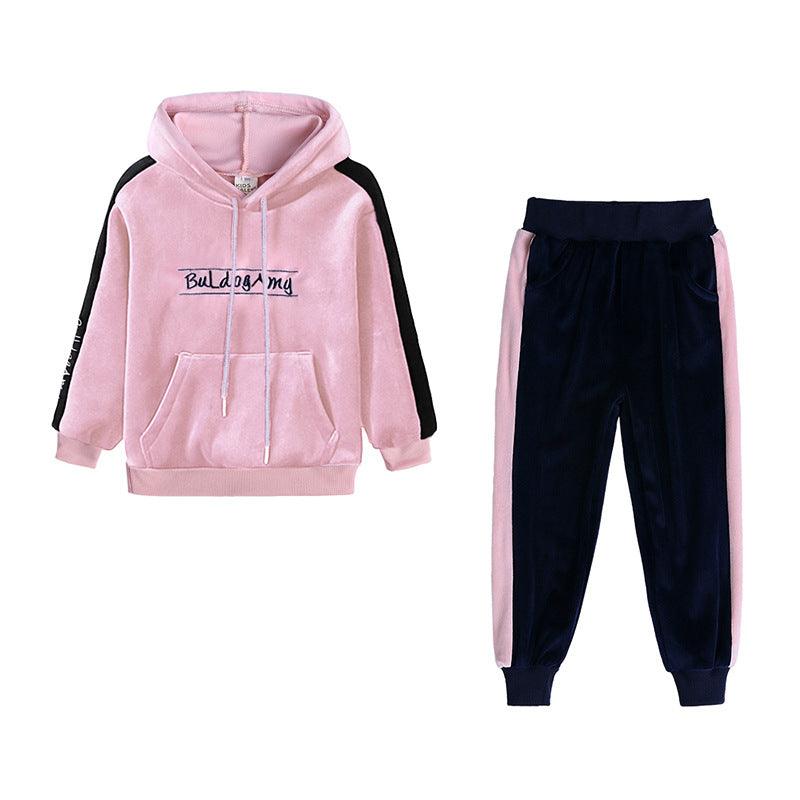 Fashion Girls Long Sleeve Two-piece Sports Suit - - Your-Look