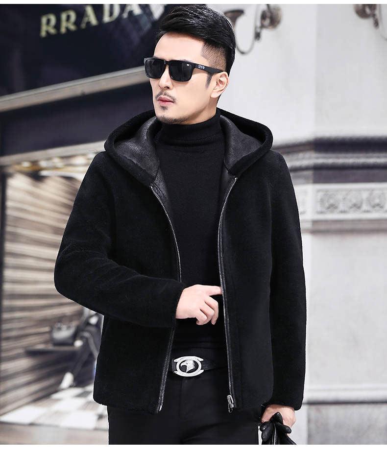 Stay Cozy and Stylish with our Double-Sided Sheep Shearing Jacket for Men - Your-Look
