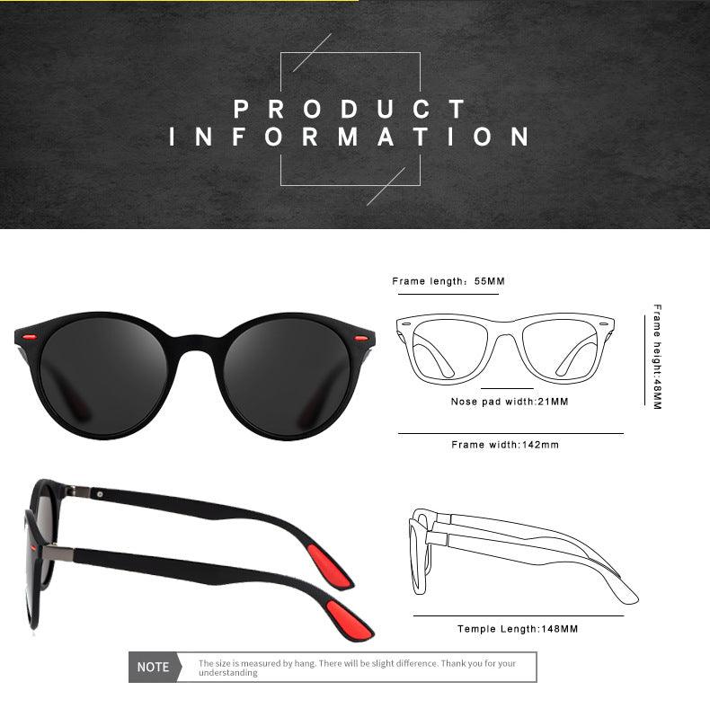 Stay Stylish and Protected with Polarized Round Frame Sunglasses for Men and Women