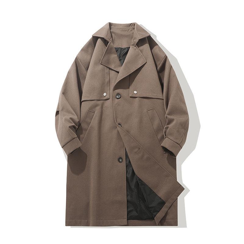 Winter New Mid-length Woolen Coat British Style Men - - Your-Look