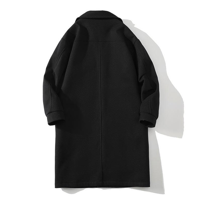Step into Classic Elegance: Mid-Length Woolen Coat