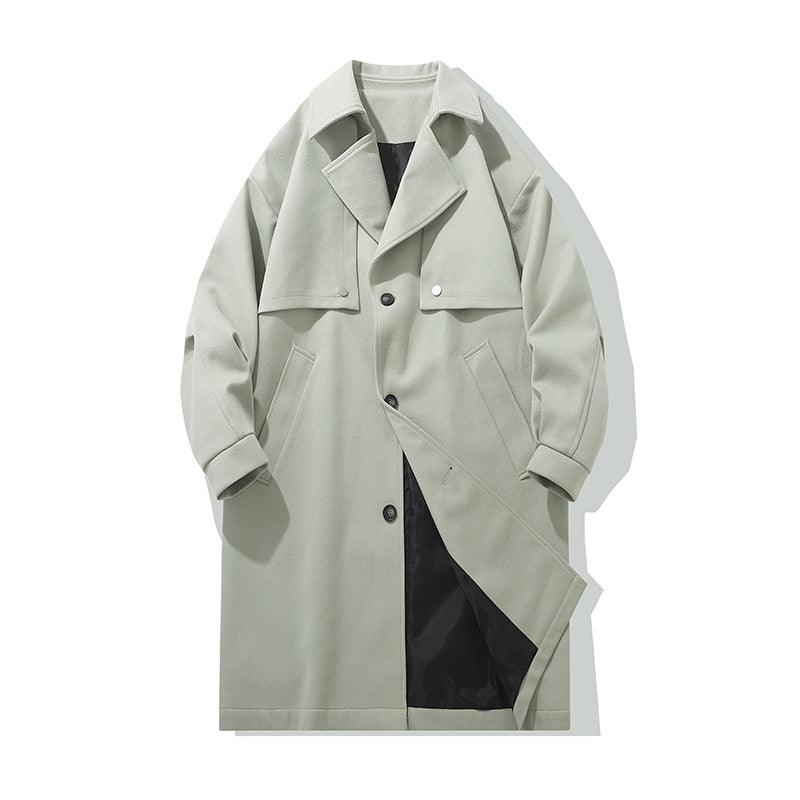 Step into Classic Elegance: Mid-Length Woolen Coat
