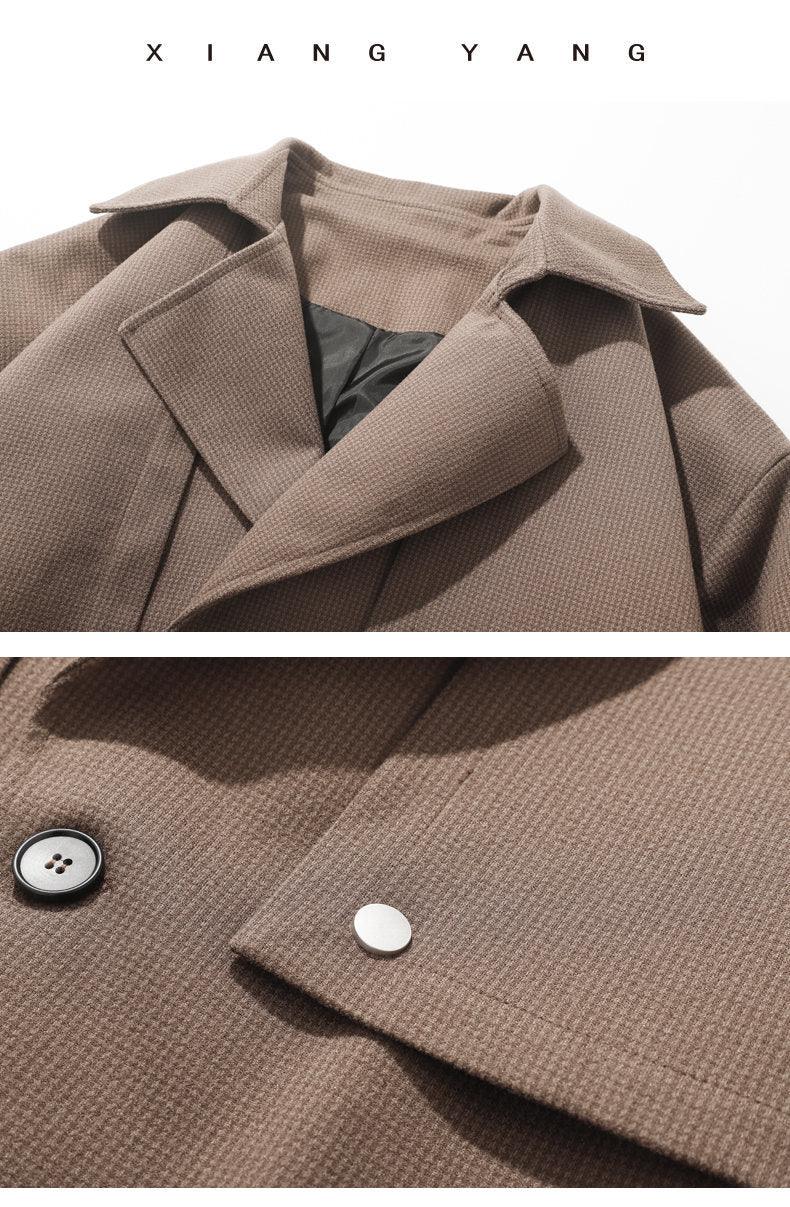 Winter New Mid-length Woolen Coat British Style Men - - Your-Look