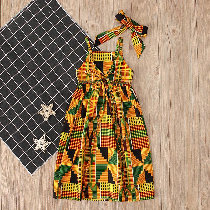 Strapless Strappy Skirt African Bohemian Style Dress - - Your-Look