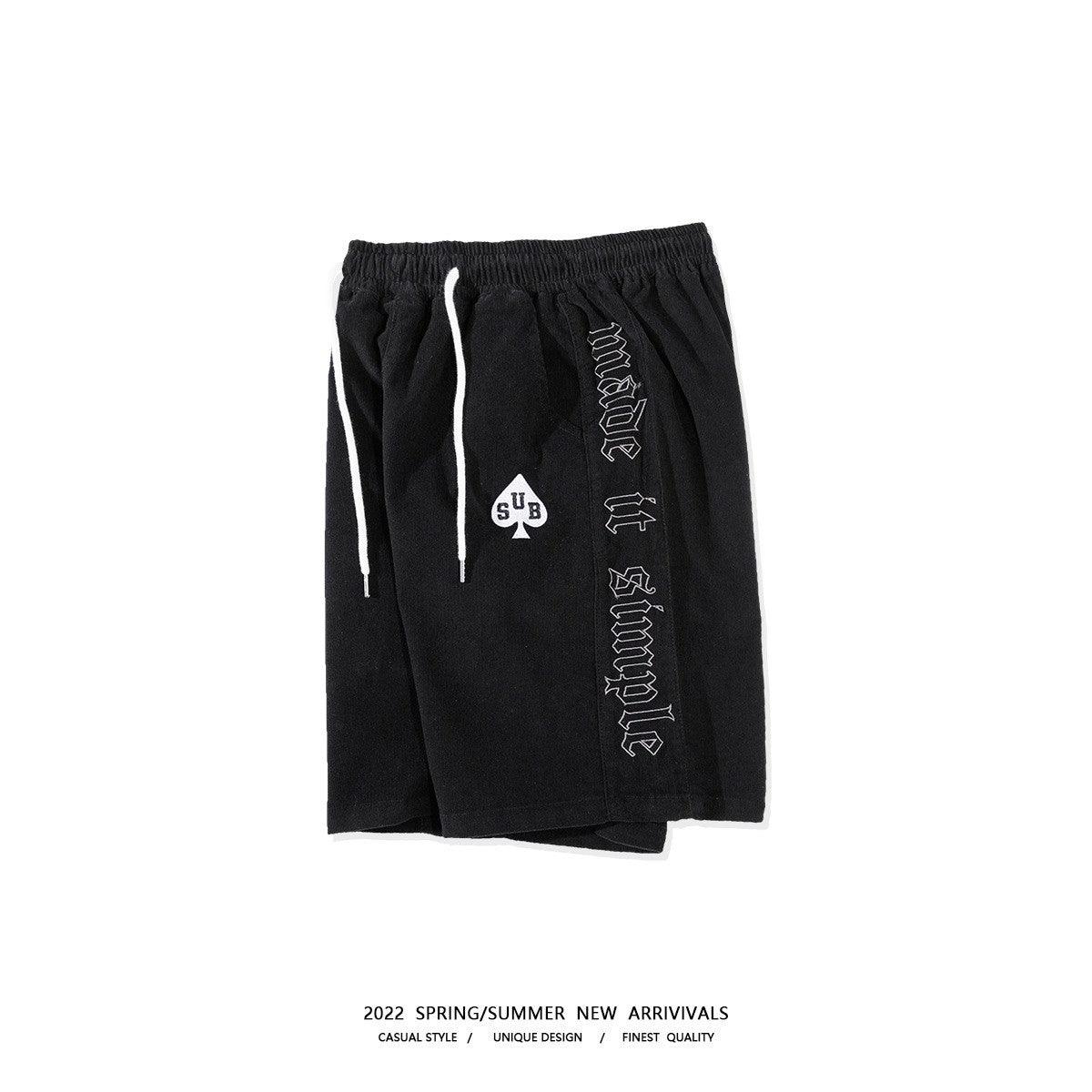 Street Hip-hop Stitching Sports Shorts Men