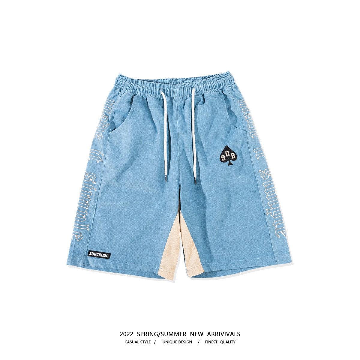Street Hip-hop Stitching Sports Shorts Men - Fashion - Your-Look