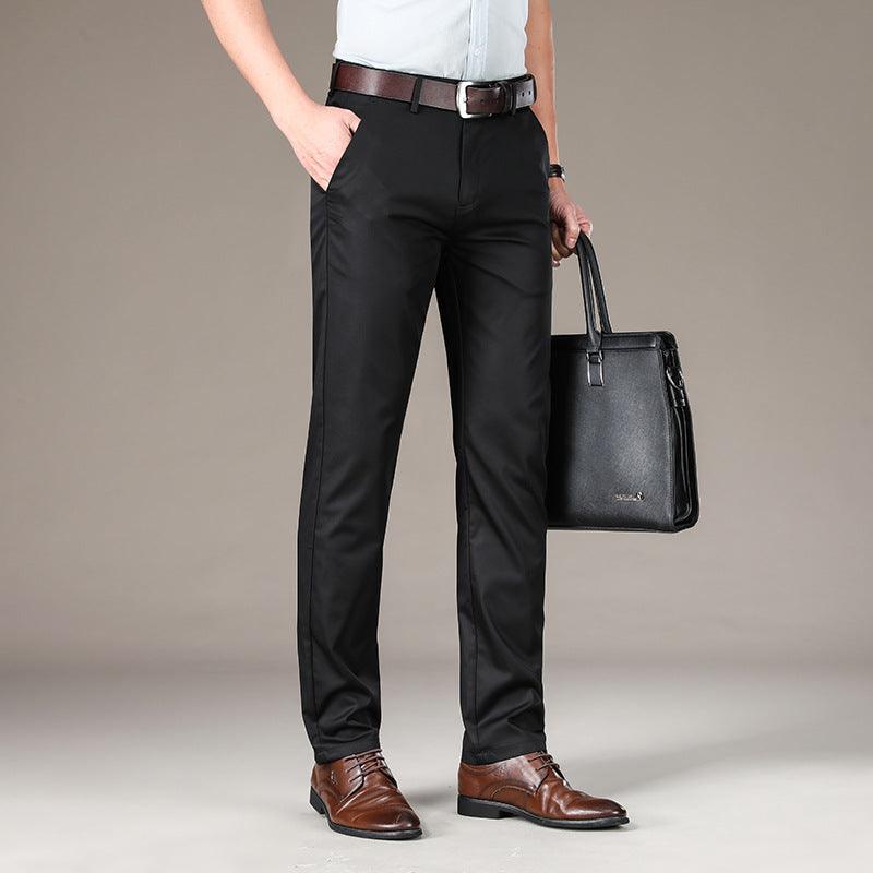 Stretch Ice Silk Straight Slacks Man - Fashion - Your-Look