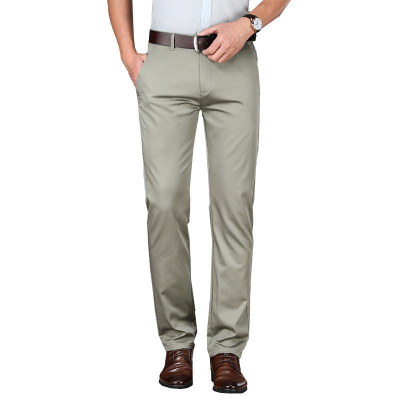 Stretch Ice Silk Straight Slacks Man - Fashion - Your-Look