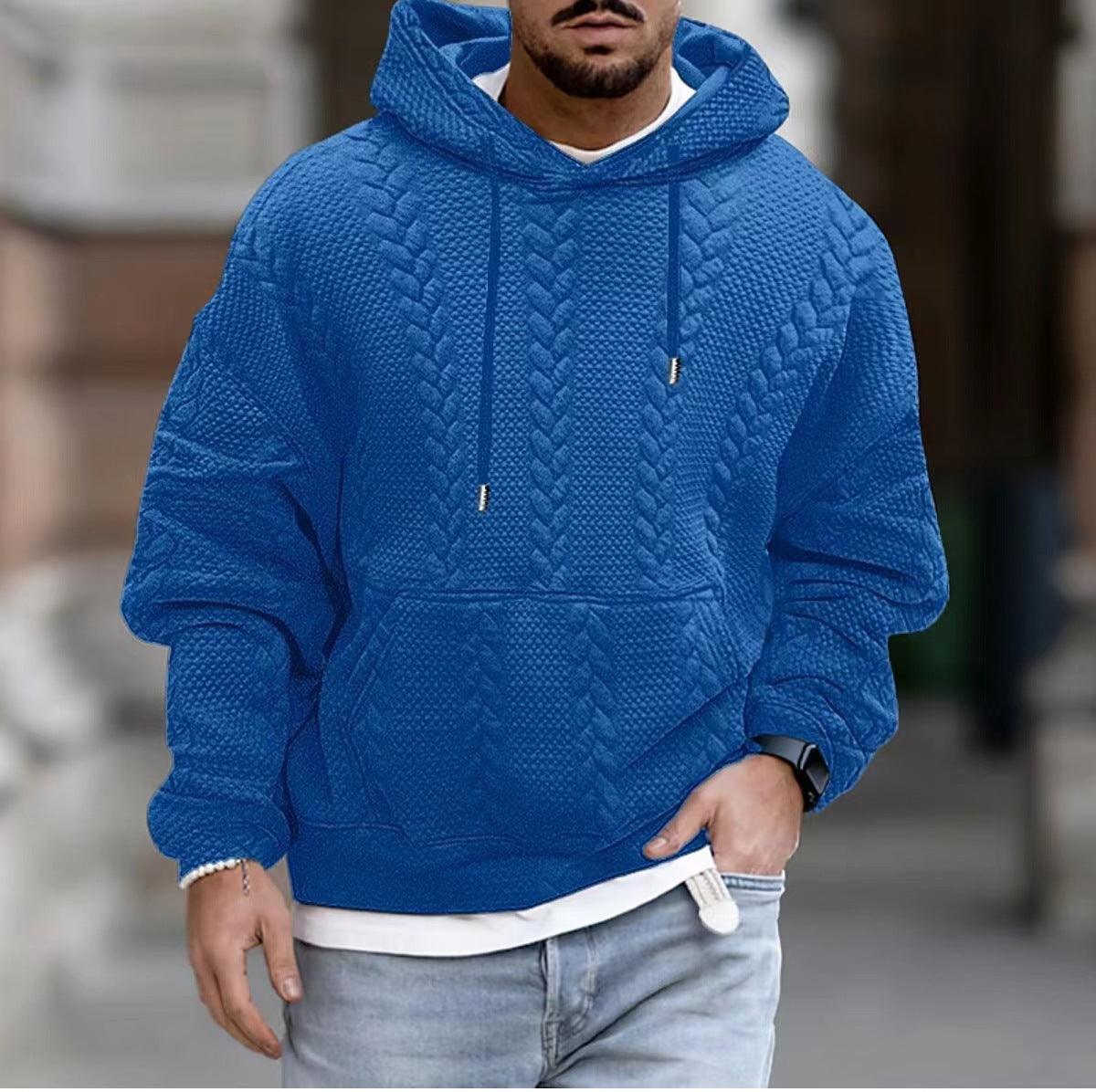 Stylish Solid Color Long-Sleeved Hooded Sweater for Men: Comfortable, Versatile, and Timelessly Cool | Elevate Your Casual Wardrobe - Your-Look