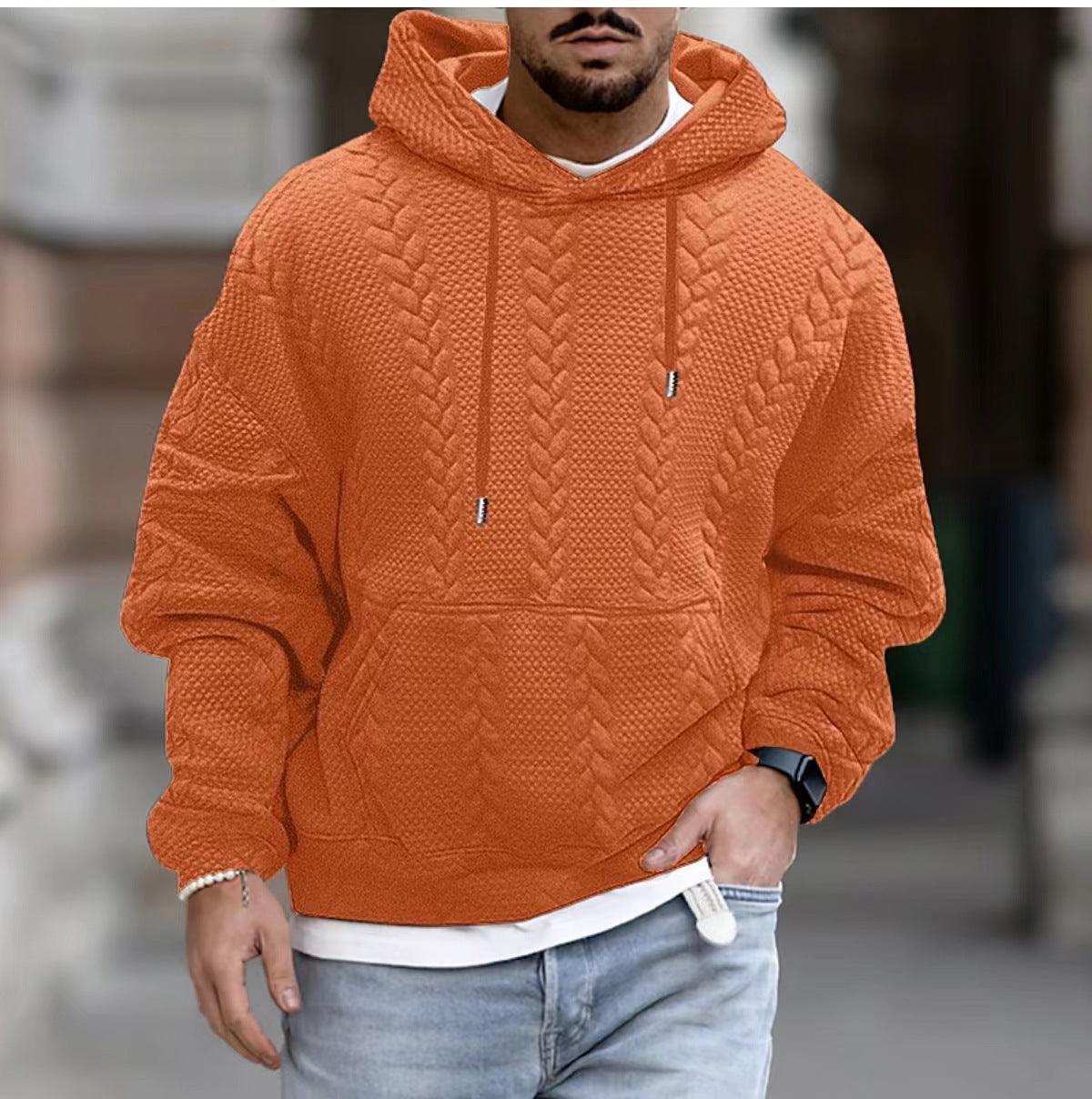 Stylish Long-Sleeved Hooded Sweater for Men