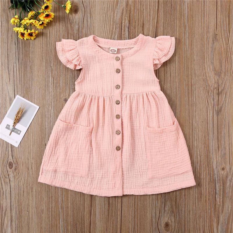 Girls short sleeve cotton dress - - Your-Look