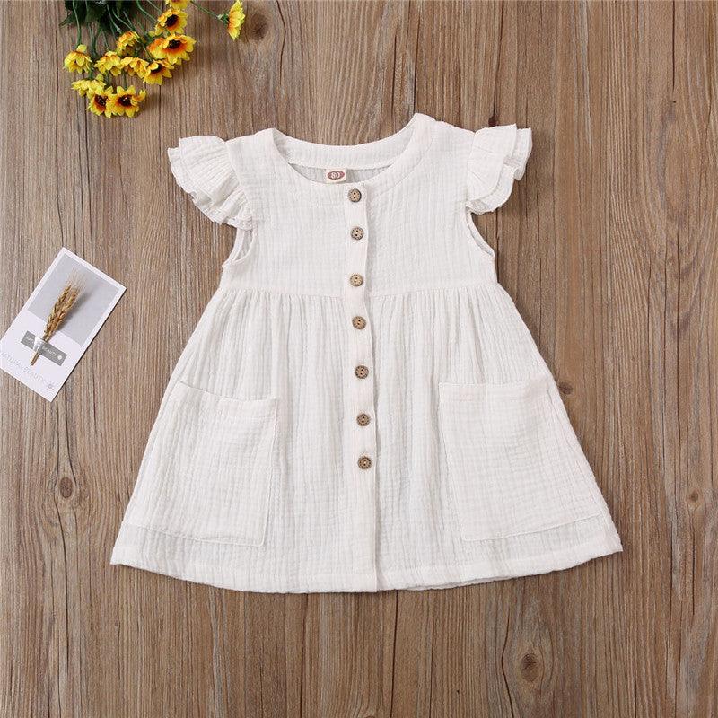 Girls short sleeve cotton dress - - Your-Look