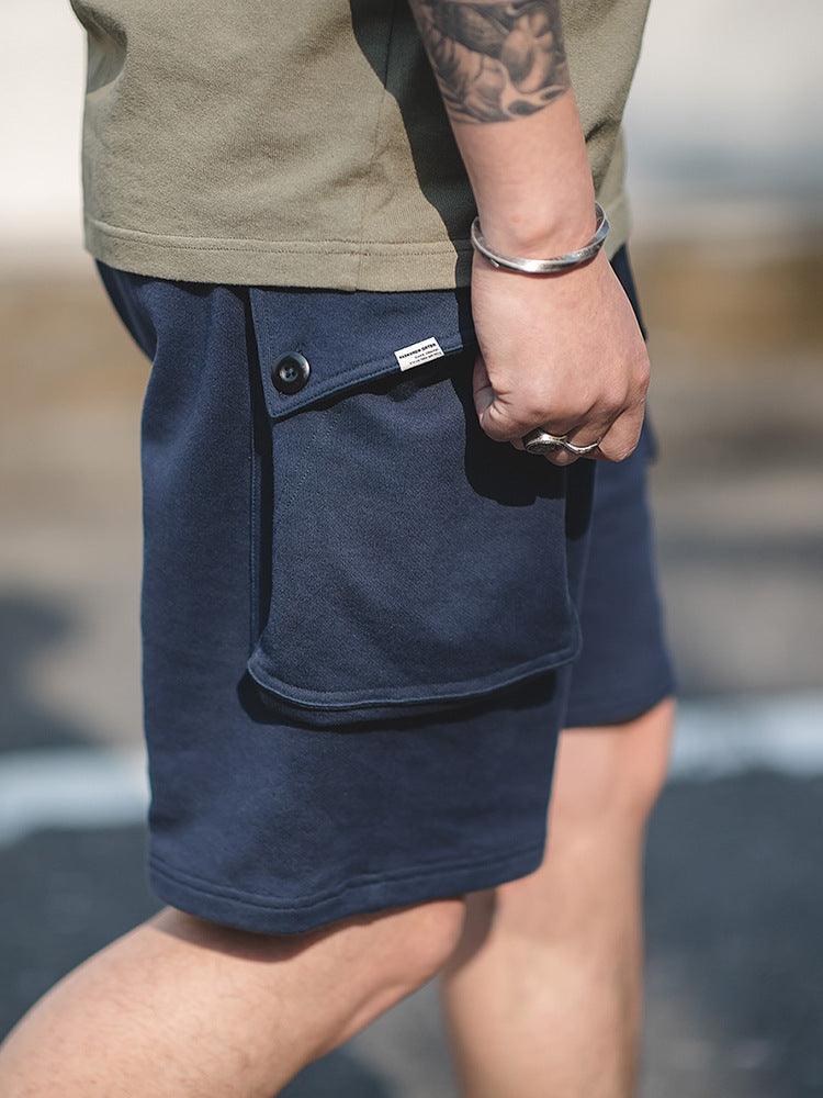 Summer New Army Pants Knitted Sports Five-point Shorts Xia Amei Khaki Loose Casual Pants Men - Fashion - Your-Look