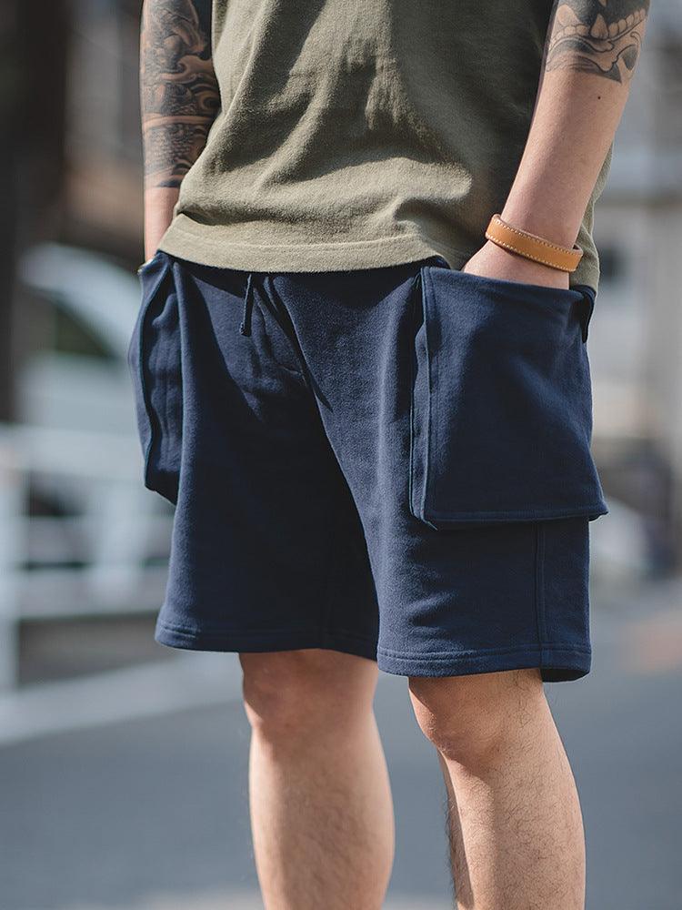 Summer New Army Pants Knitted Sports Five-point Shorts Xia Amei Khaki Loose Casual Pants Men - Fashion - Your-Look