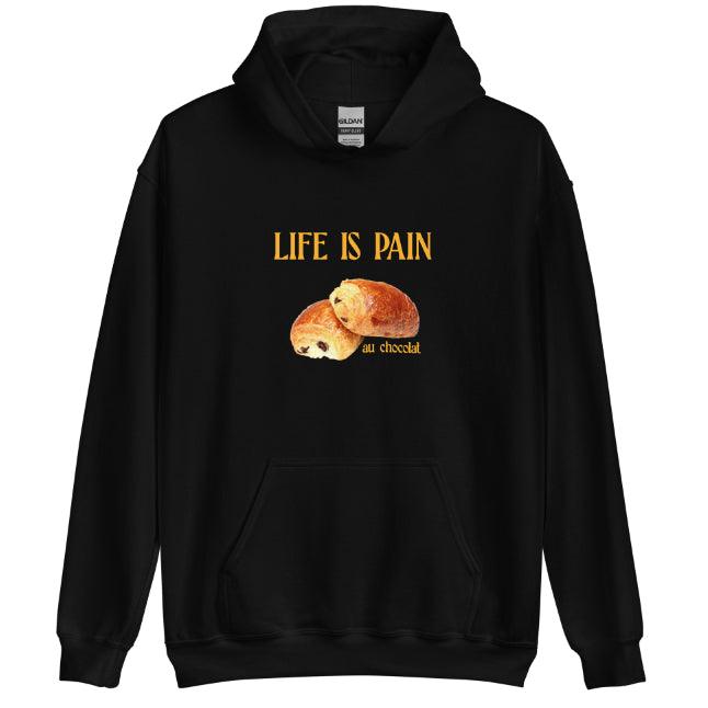 "Sweet Suffering" Bread Printed Velvet Hooded Sweater