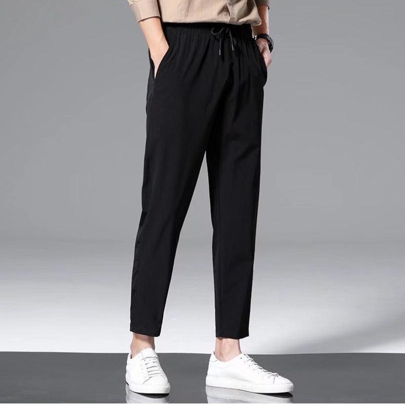 Thin Ice Silk Nine Part Casual Pants For Men&