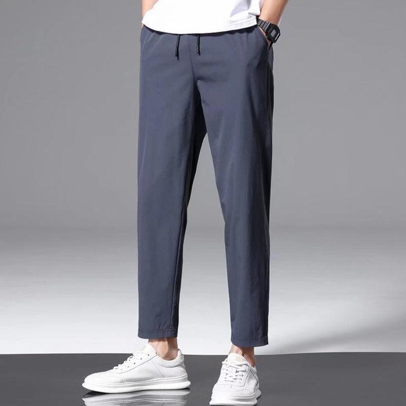 Thin Ice Silk Nine Part Casual Pants For Men&