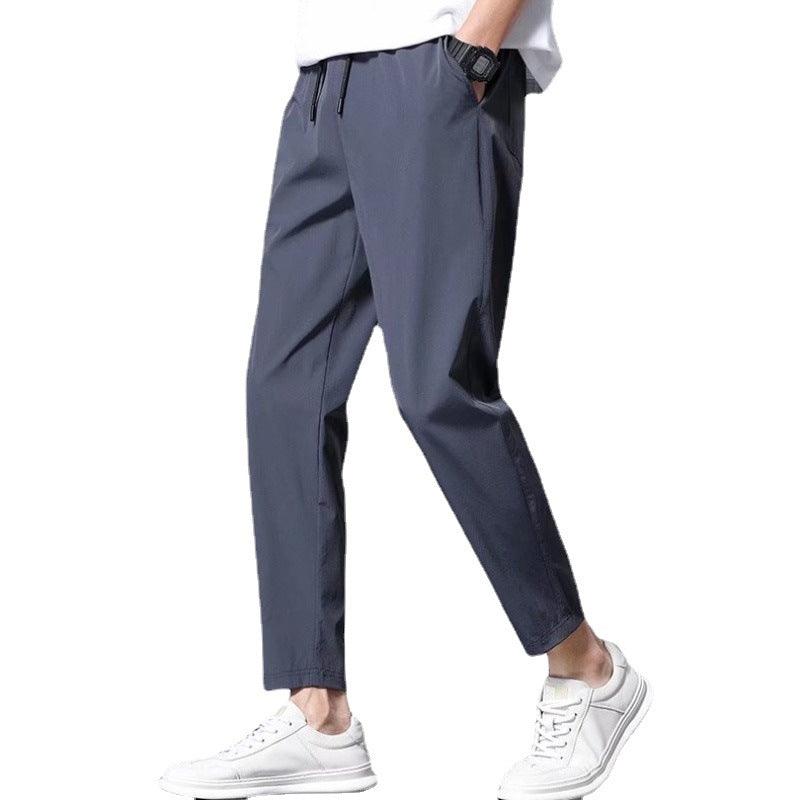 Thin Ice Silk Nine Part Casual Pants For Men&
