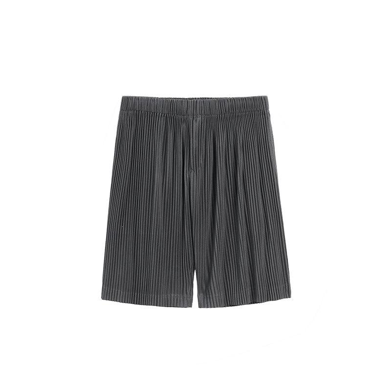 Thin Loose Casual Pants Pleated Elastic Waist Shorts For Men - Fashion - Your-Look