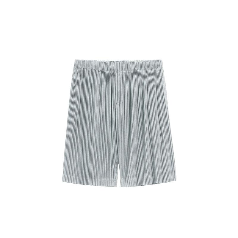 Thin Loose Casual Pants Pleated Elastic Waist Shorts For Men - Fashion - Your-Look