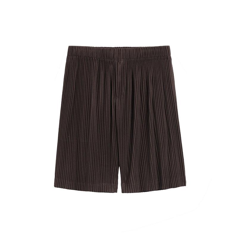 Thin Loose Casual Pants Pleated Elastic Waist Shorts For Men - Fashion - Your-Look