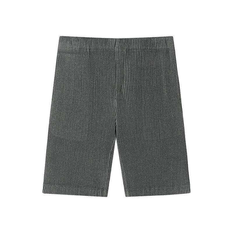 Thin Loose Casual Pants Pleated Elastic Waist Shorts For Men - Fashion - Your-Look