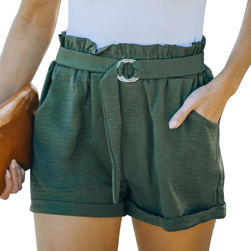 Tied High Waist Three-point Wide Leg Shorts - FASHION - Your-Look