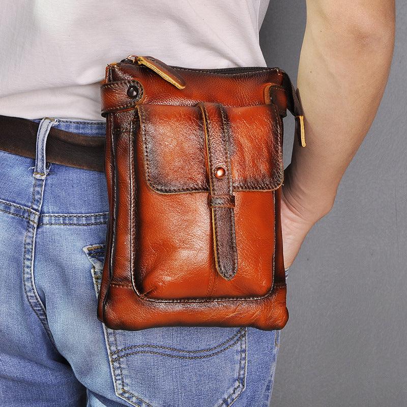 Experience Unmatched Durability and Style with Our First Layer Tree Paste Skin Cowhide Men&