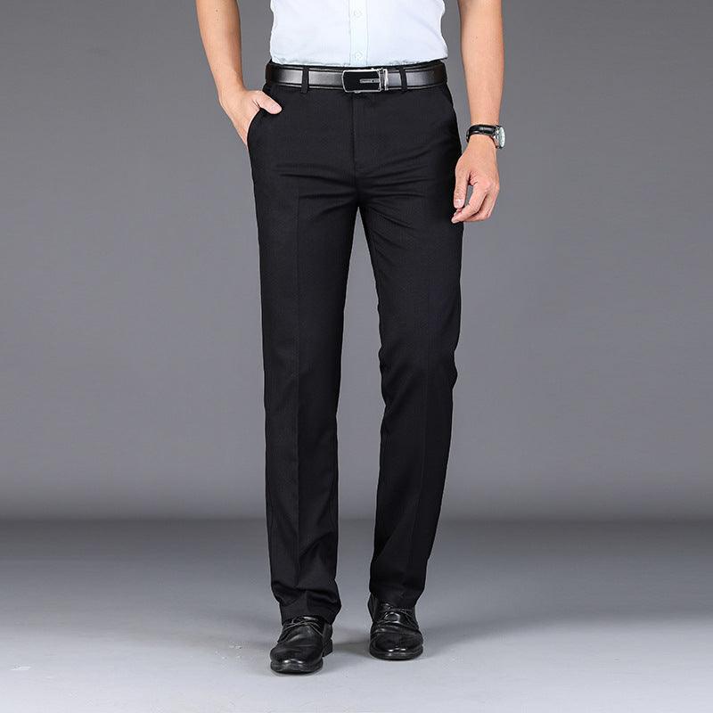 Trousers Stretch Straight Straight Solid Color Casual Trousers - Fashion - Your-Look