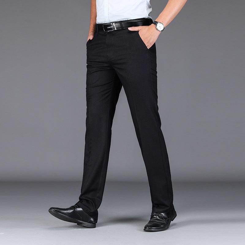 Trousers Stretch Straight Straight Solid Color Casual Trousers - Fashion - Your-Look