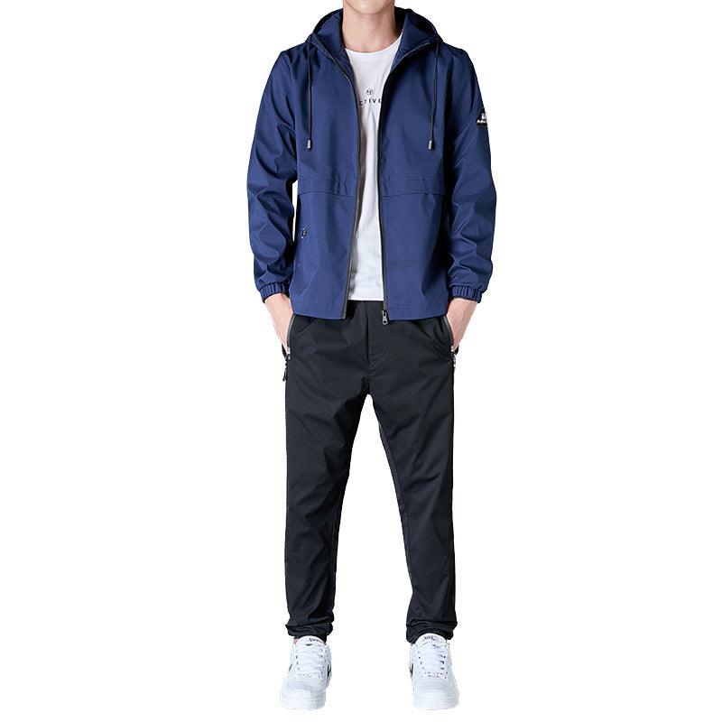 Two Piece Set Of Loose Hooded Jacket And Casual Trousers - Fashion - Your-Look
