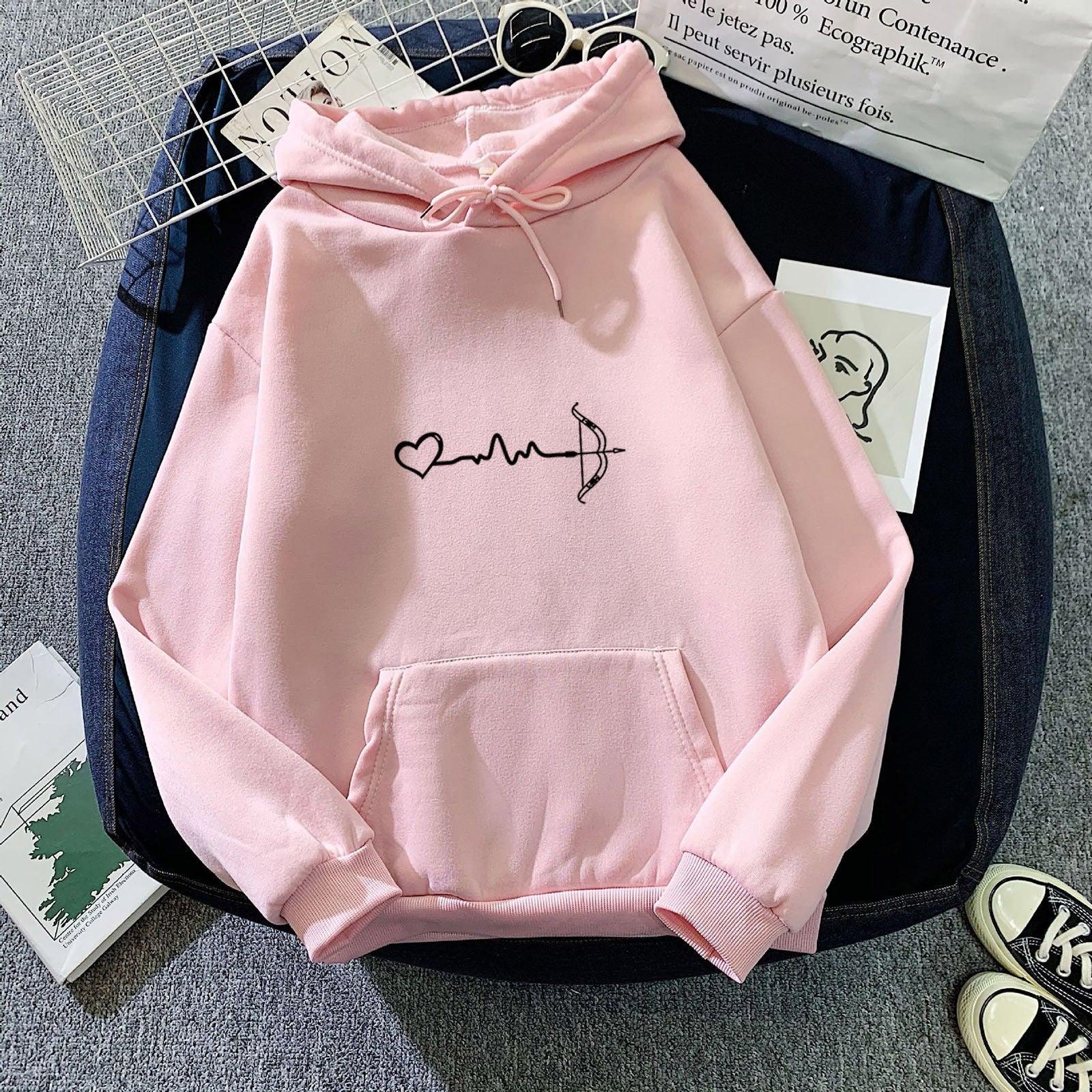 Fleece-lined Hoodie Sweater Couple&