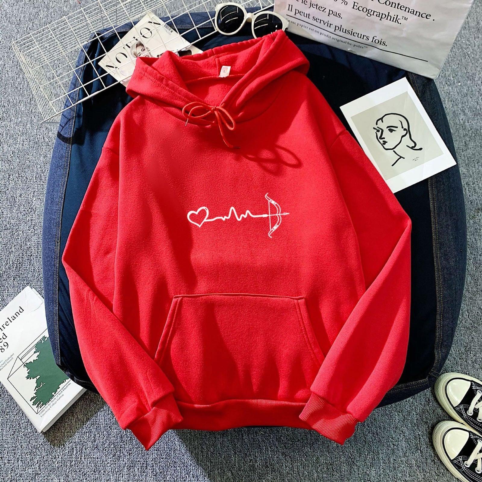 Fleece-lined Hoodie Sweater Couple&