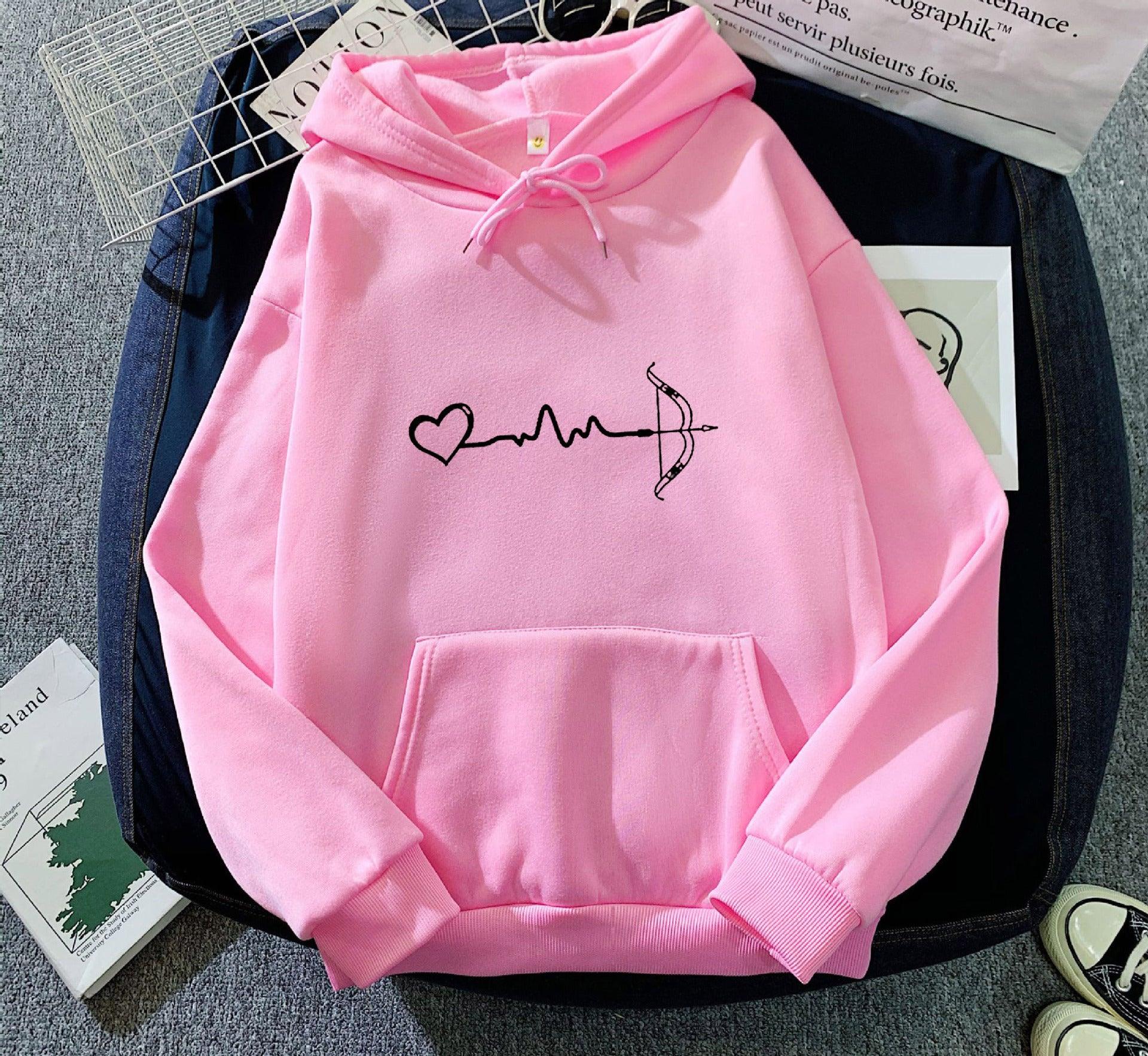 Fleece-lined Hoodie Sweater Couple&