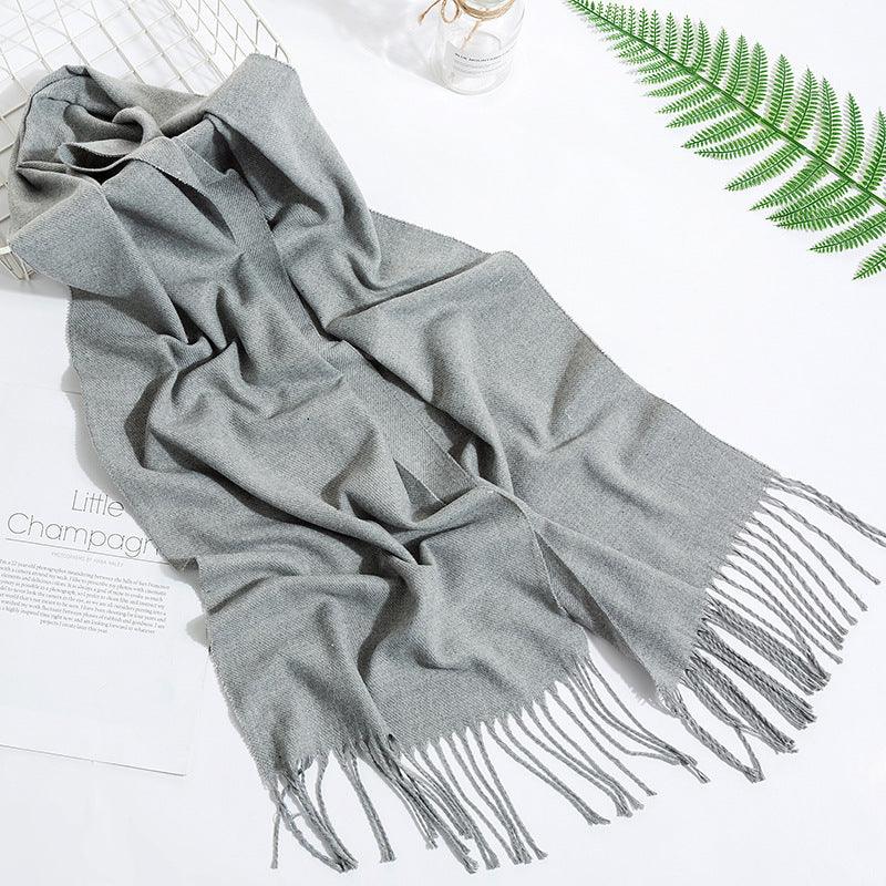 Versatile Tassel Solid Color Scarf: A Fashion Essential for Women - Your-Look