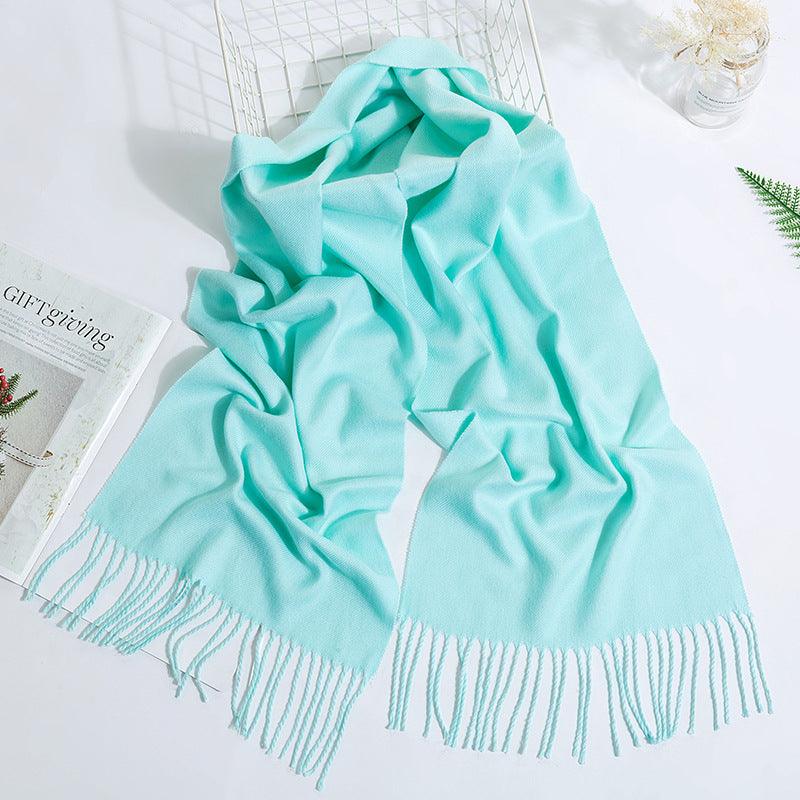 Versatile Tassel Solid Color Scarf: A Fashion Essential for Women - Your-Look