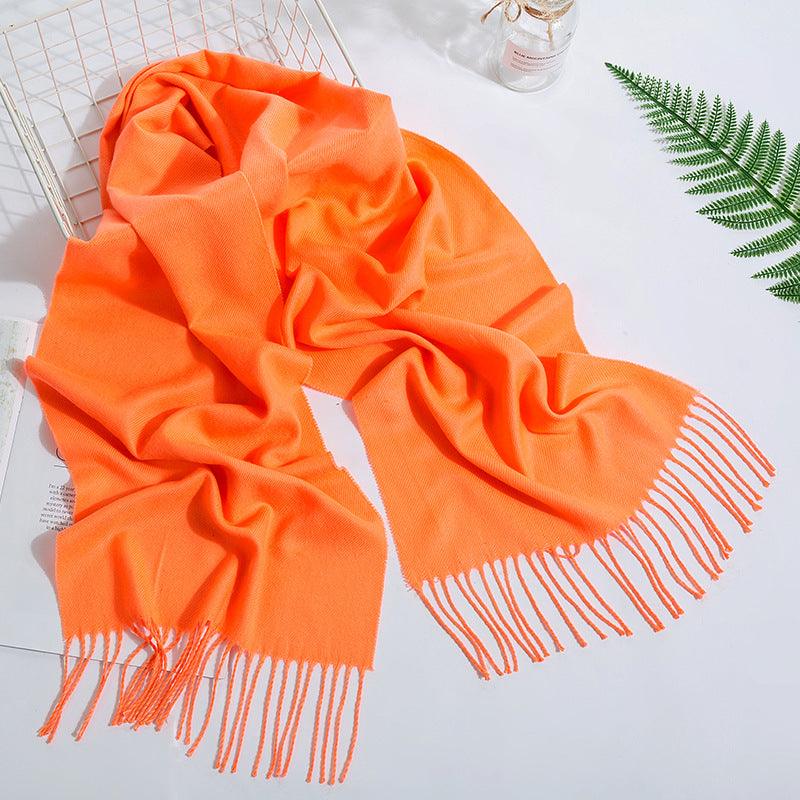 Versatile Tassel Solid Color Scarf: A Fashion Essential for Women - Your-Look