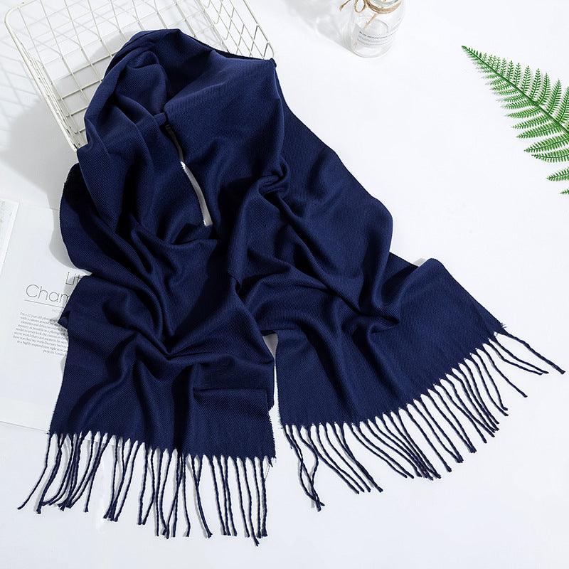 Versatile Tassel Solid Color Scarf: A Fashion Essential for Women - Your-Look