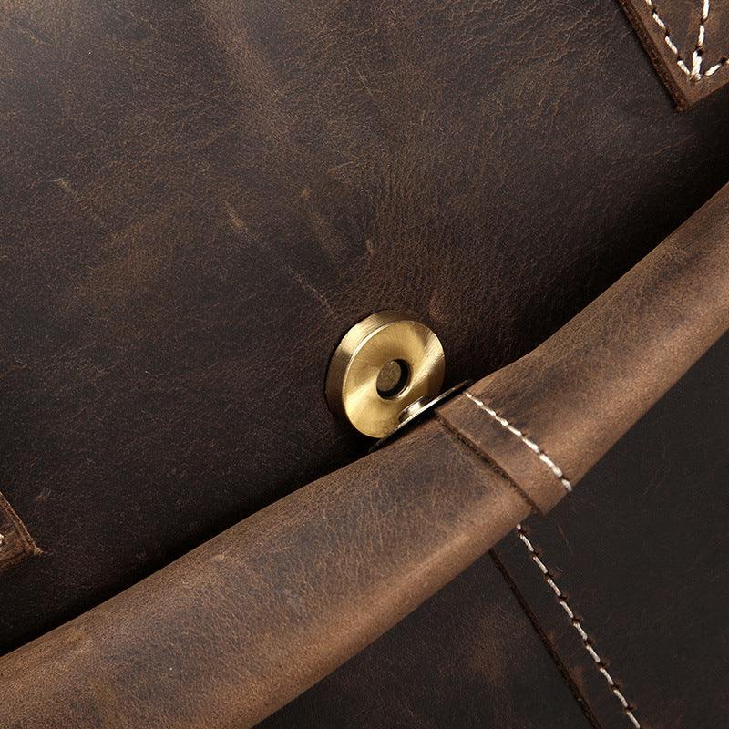 Embrace Timeless Elegance: Vintage Crazy Horse Leather Men&