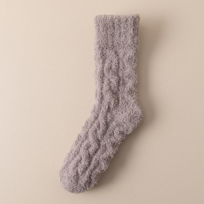 Warm Fuzzy Coral Fleece Socks For Women