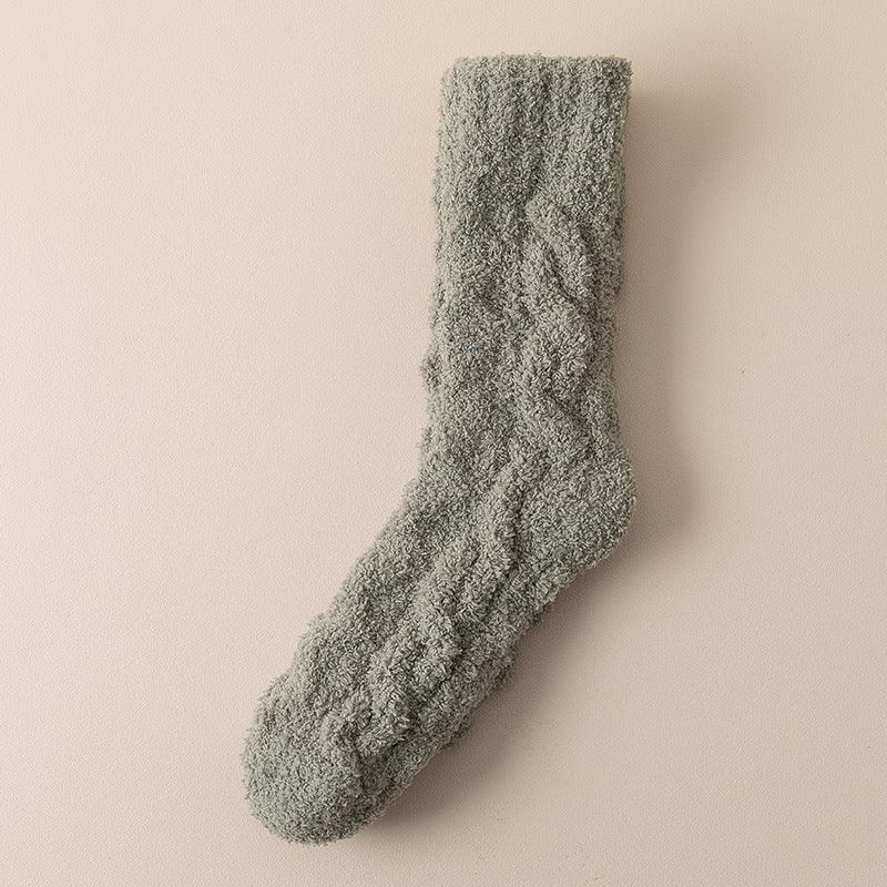Warm Fuzzy Coral Fleece Socks For Women - Your-Look