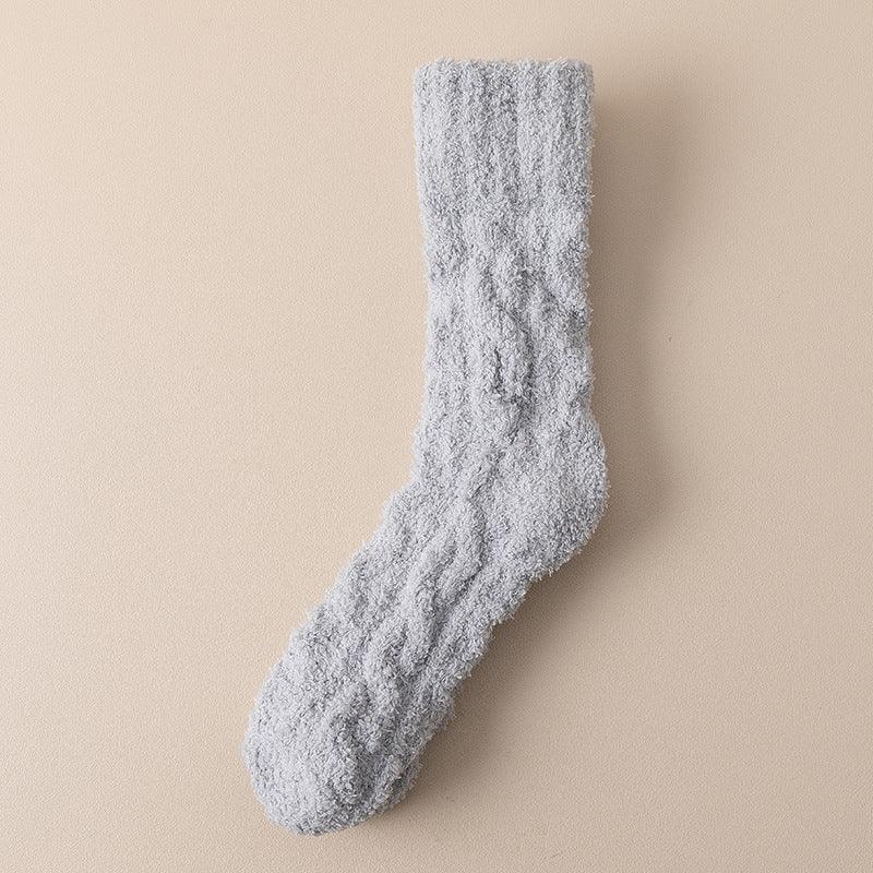 Warm Fuzzy Coral Fleece Socks For Women - Your-Look