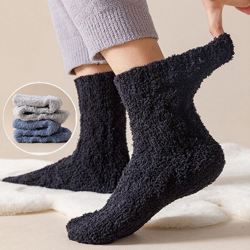 Warm Fuzzy Coral Fleece Socks For Women - Your-Look