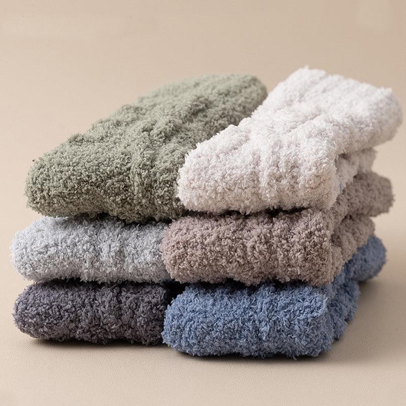 Warm Fuzzy Coral Fleece Socks For Women